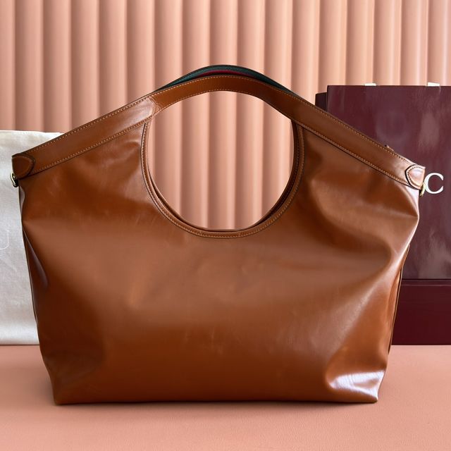 GG original soft calfskin giglio large tote bag 853971 brown