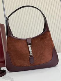GG original suede jackie 1961 medium shoulder bag 863136 brown