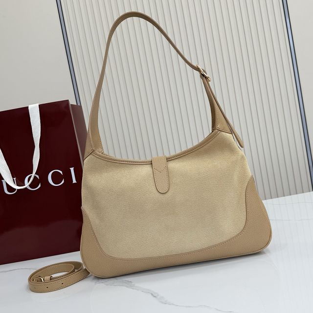 GG original suede jackie 1961 medium shoulder bag 863136 sand