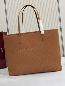 GG original calfskin tribeca large tote bag 874745 brown