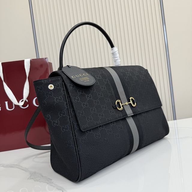GG original canvas paparazzo large top handle bag 875019 black