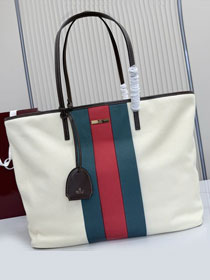 GG original canvas tribeca large tote bag A0034D white