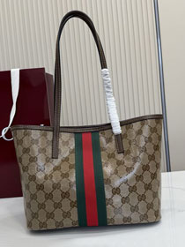 GG original canvas tribeca small tote bag 875236 brown