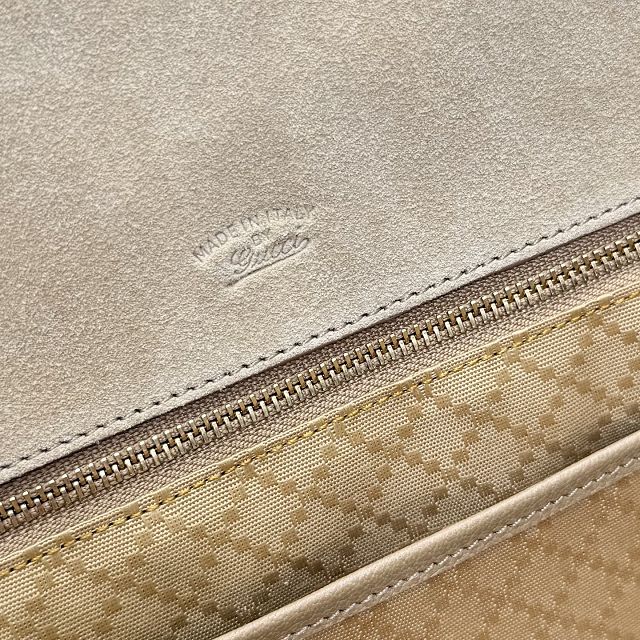 GG original suede paparazzo large top handle bag 875019 sand