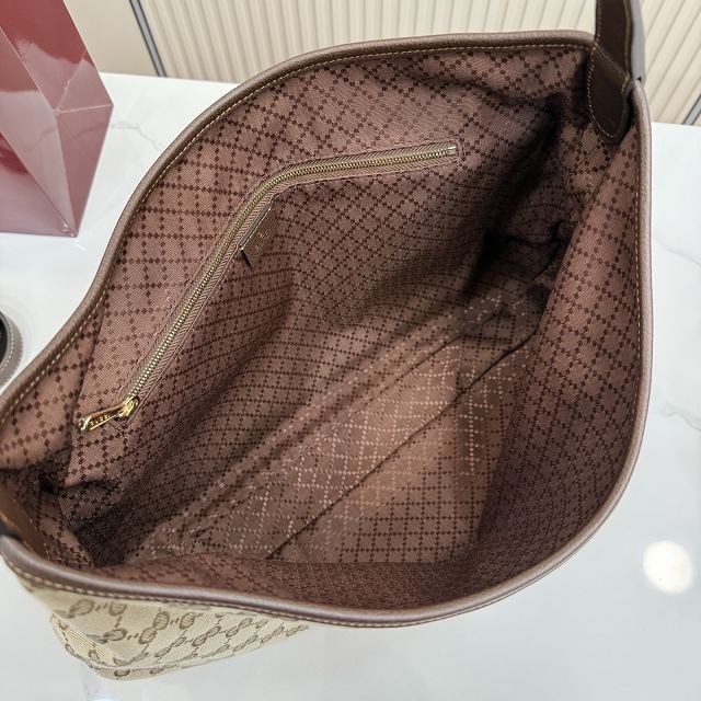 GG original canvas jackie flap large crossbody bag A005ZI sand