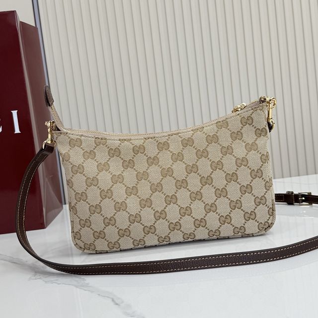 GG original canvas lady lunetta chain small shoulder bag A0034B sand