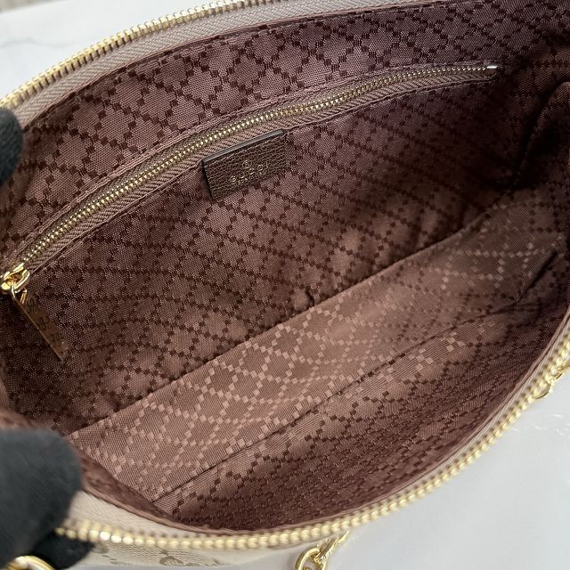 GG original canvas lady lunetta chain small shoulder bag A0034B sand