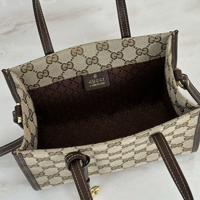 GG original canvs mini tote bag A006WK sand