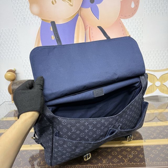 Louis vuitton original denim saumur GM M42313 blue