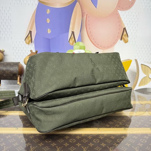 Louis vuitton original denim saumur GM M42313 green