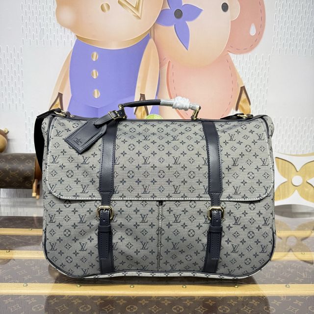 Louis vuitton original denim saumur GM M42313 grey
