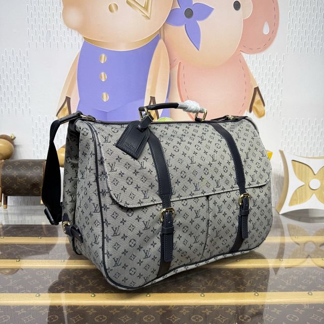 Louis vuitton original denim saumur GM M42313 grey