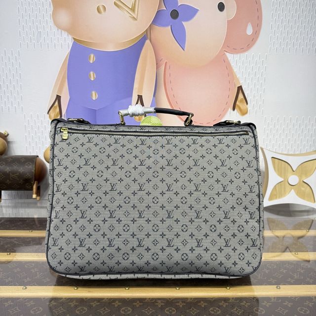 Louis vuitton original denim saumur GM M42313 grey