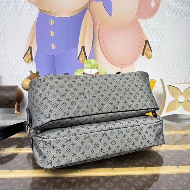 Louis vuitton original denim saumur GM M42313 grey