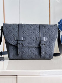 Louis vuitton original calfskin christopher messenger bag M28324 black