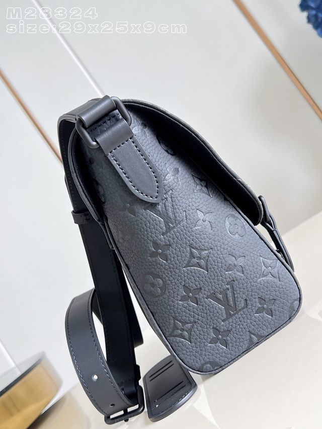Louis vuitton original calfskin christopher messenger bag M28324 black
