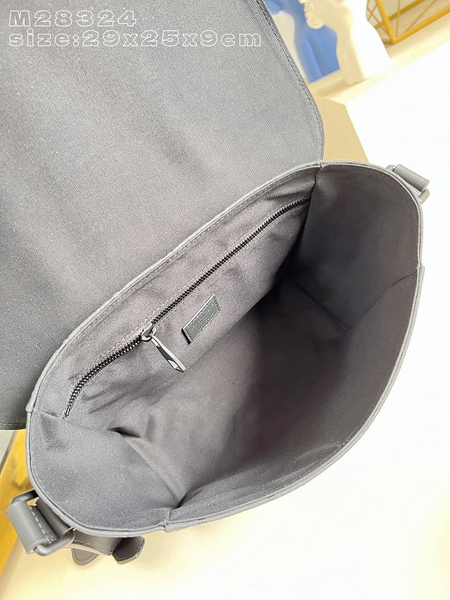 Louis vuitton original calfskin christopher messenger bag M28324 black
