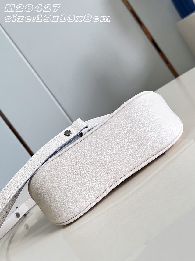 Louis vuitton original calfskin nano boulogne bag M29779 white&purple