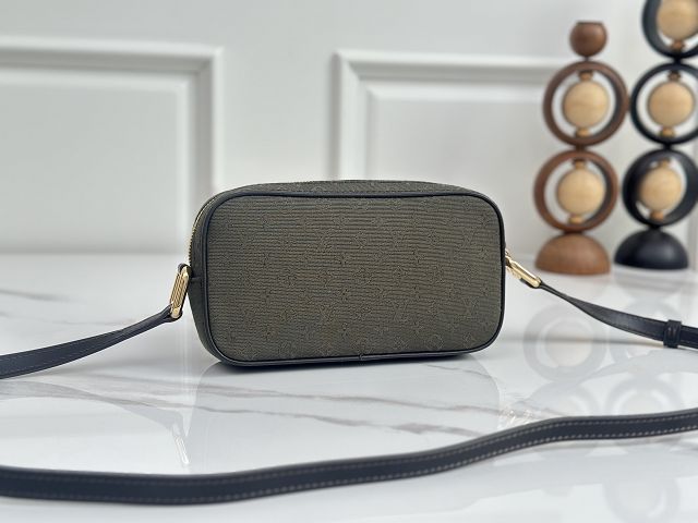 Louis vuitton original monogram denim camera bag M92218 green