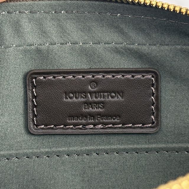 Louis vuitton original monogram denim camera bag M92218 green