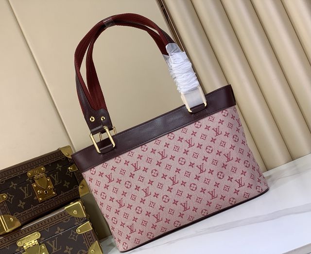 Louis vuitton original monogram denim lucille M92680 bordeaux