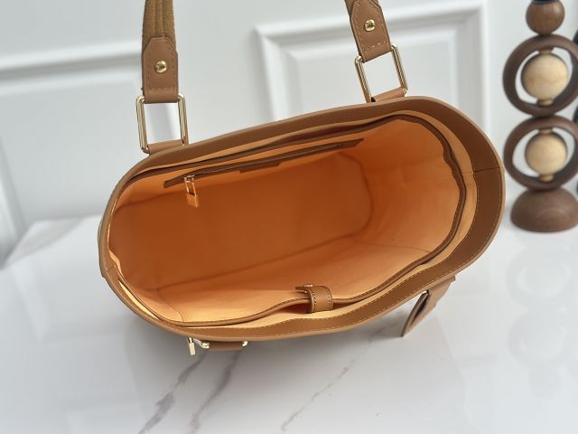 Louis vuitton original monogram denim lucille tote M92609 apricot