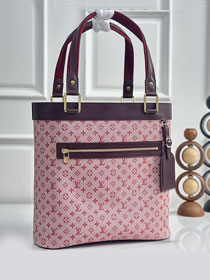 Louis vuitton original monogram denim lucille tote M92609 bordeaux