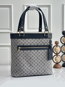 Louis vuitton original monogram denim lucille tote M92609 grey