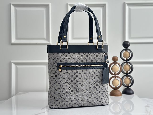 Louis vuitton original monogram denim lucille tote M92609 grey