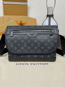 Louis vuitton original monogram eclipse courrier messenger bag M28630