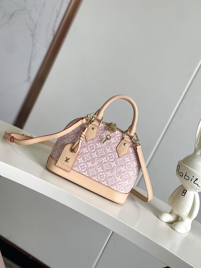 Louis vuitton original monogram embleme alma BB M2A378 pink