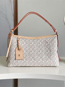 Louis vuitton original monogram embleme carryall east west M2A136 peuplier beige