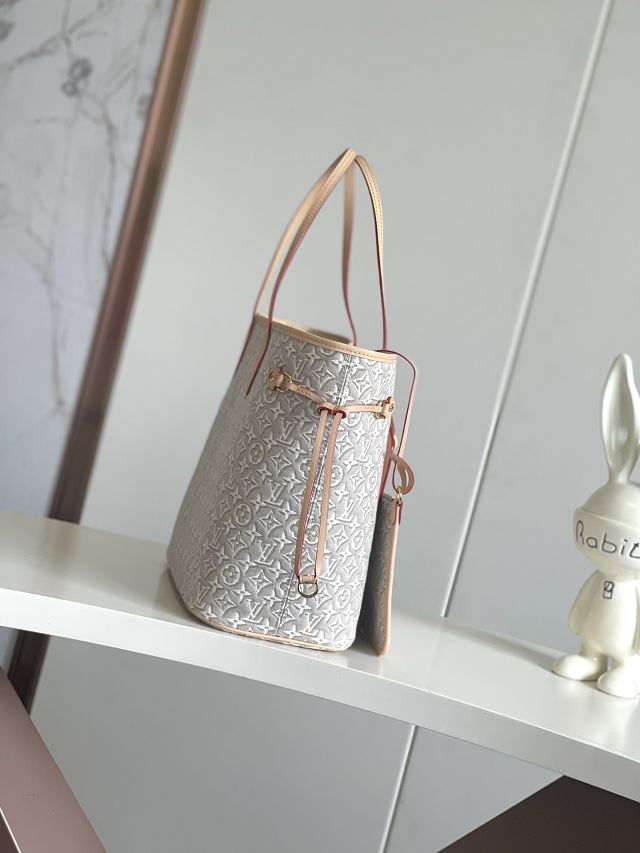 Louis vuitton original monogram embleme neverfull mm M2A381 peuplier beige