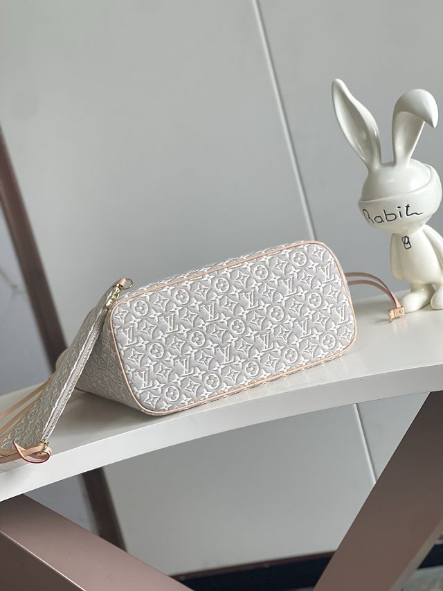 Louis vuitton original monogram embleme neverfull mm M2A381 peuplier beige
