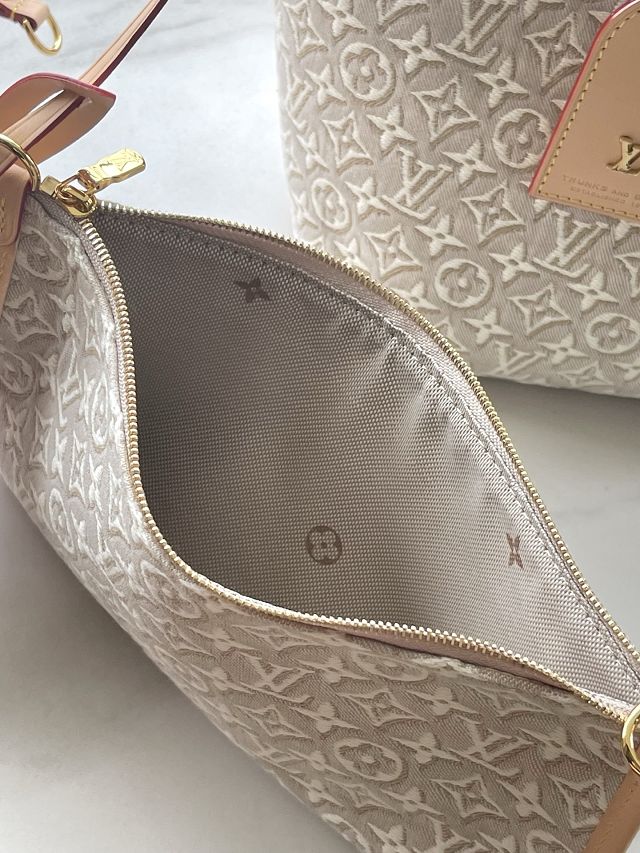 Louis vuitton original monogram embleme neverfull mm M2A381 peuplier beige