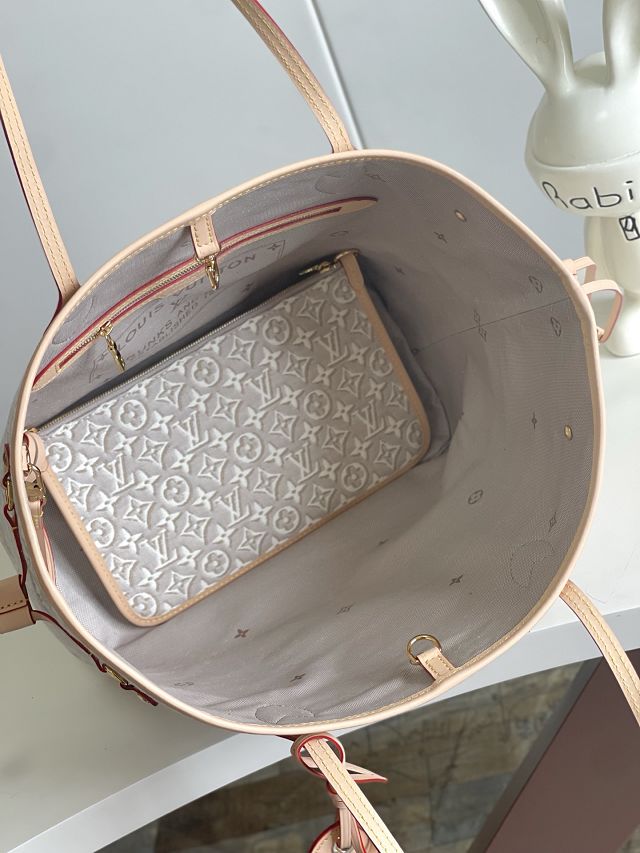 Louis vuitton original monogram embleme neverfull mm M2A381 peuplier beige
