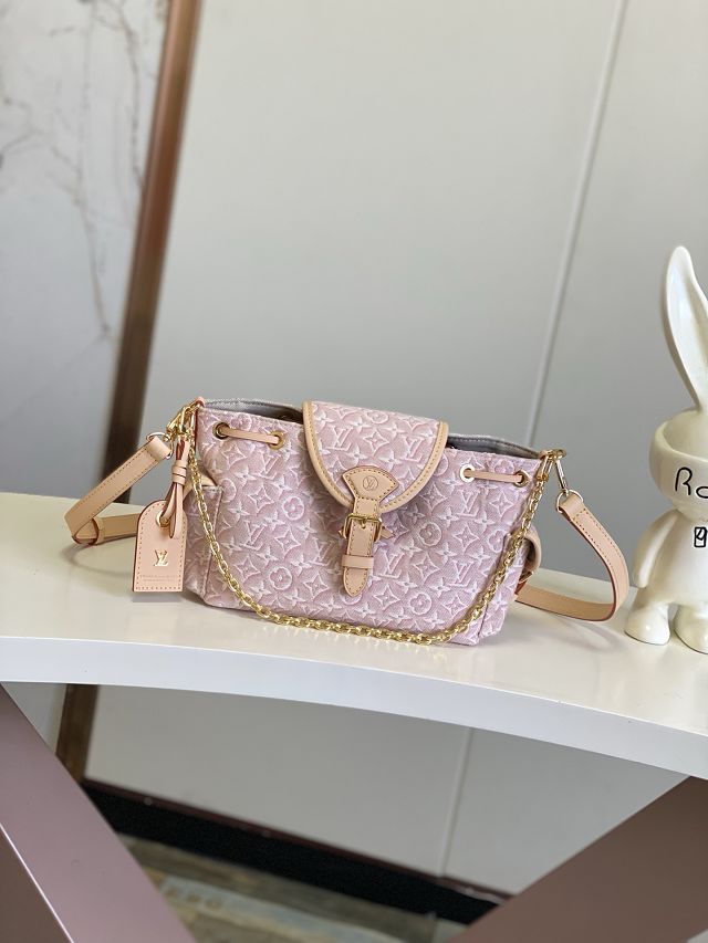 Louis vuitton original monogram embleme odyssee handbag M29974 pink