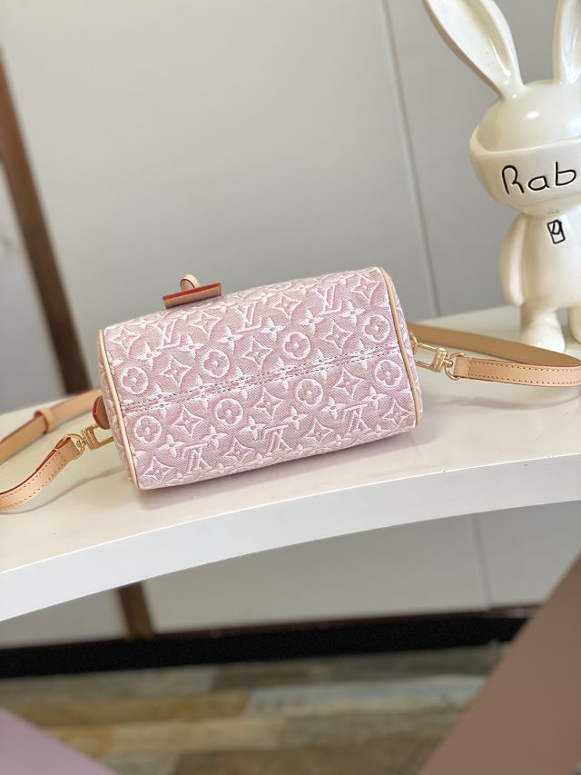 Louis vuitton original monogram embleme speedy 20 M2A039 pink