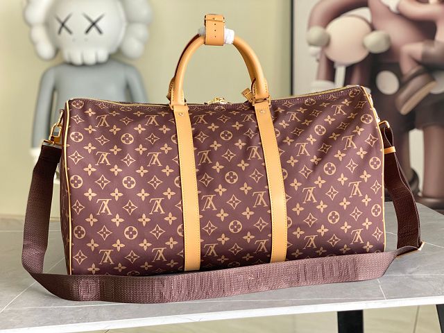 Louis vuitton original monogram silk keepall 50 M2A497 