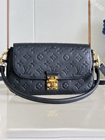 Louis vuitton original calfskin pochette metis soft M25783 black