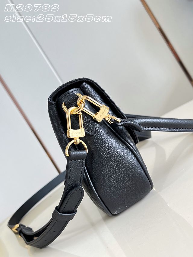 Louis vuitton original calfskin pochette metis soft M25783 black