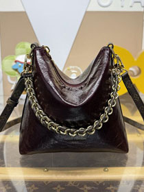 Louis vuitton original crinkled calfskin multipass mini handbag M3A247 bordeaux