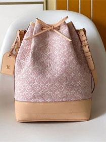Louis vuitton original monogram embleme noe handbag M28714 pink