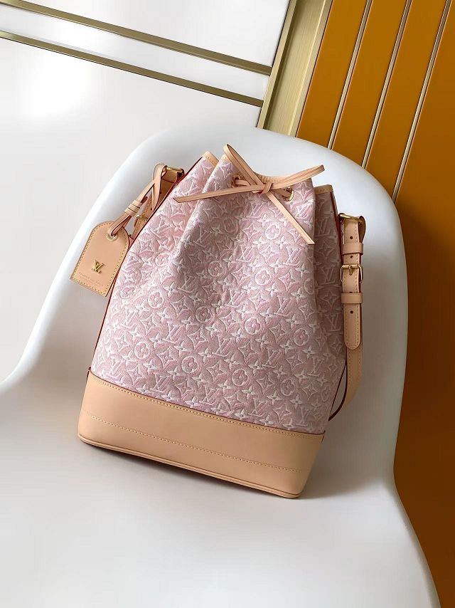Louis vuitton original monogram embleme noe handbag M28714 pink
