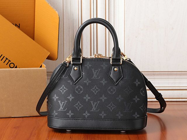 Louis vuitton original monogram ink alma BB handbag M3A843 black