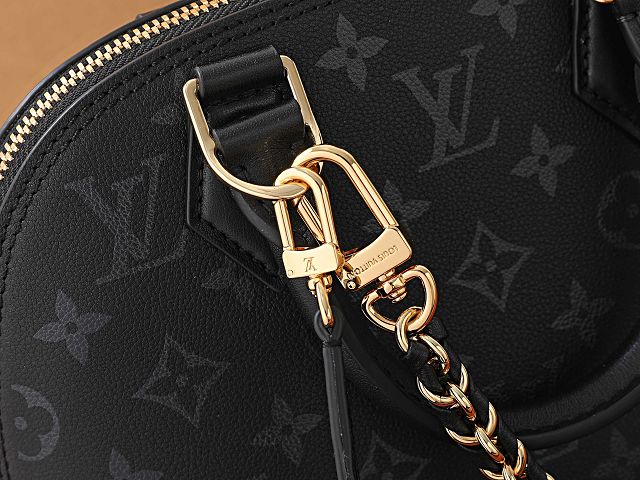 Louis vuitton original monogram ink alma BB handbag M3A843 black