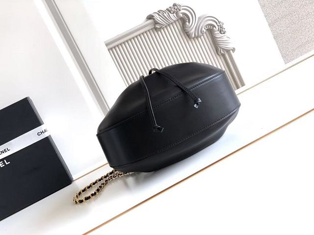CC calfskin small hobo bag AS6617 black