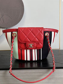 CC fabric small tote bag AS5951 multicolor