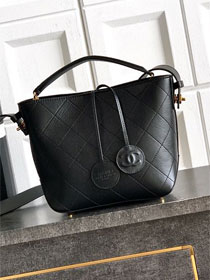 CC calfskin bucket bag AS6268 black