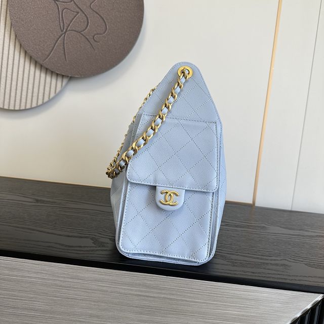 CC grained calfskin 25 small handbag AS5293 light blue